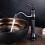 Vintage black brass mixer tap high spout bathroom mixer tap elegant antique design 2