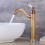 Vintage black brass mixer tap high spout bathroom mixer tap elegant antique design 3