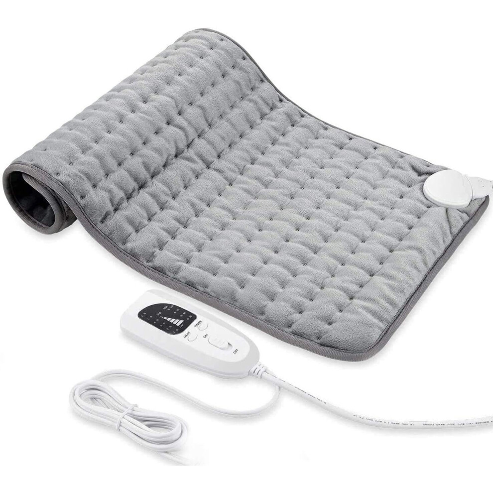 Heating Pad, Electric Heating Pad for Pain and Cramp Relief - Fast Electric Heating Pad with Heat Settings - Auto Shut Off (12" x 24")