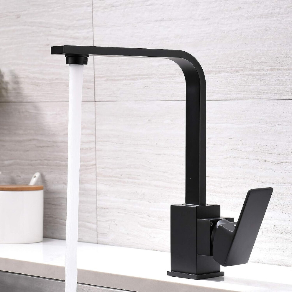 Kitchen Mixer Tap Kitchen Sink Faucet 360 Rotatable Sink Faucet Sink Faucet Black 9357228932554
