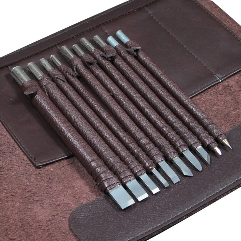 10pcs Tungsten Steel Carving Tools Stone Wood Carbide Carbide Section Carving Tool Set Kit