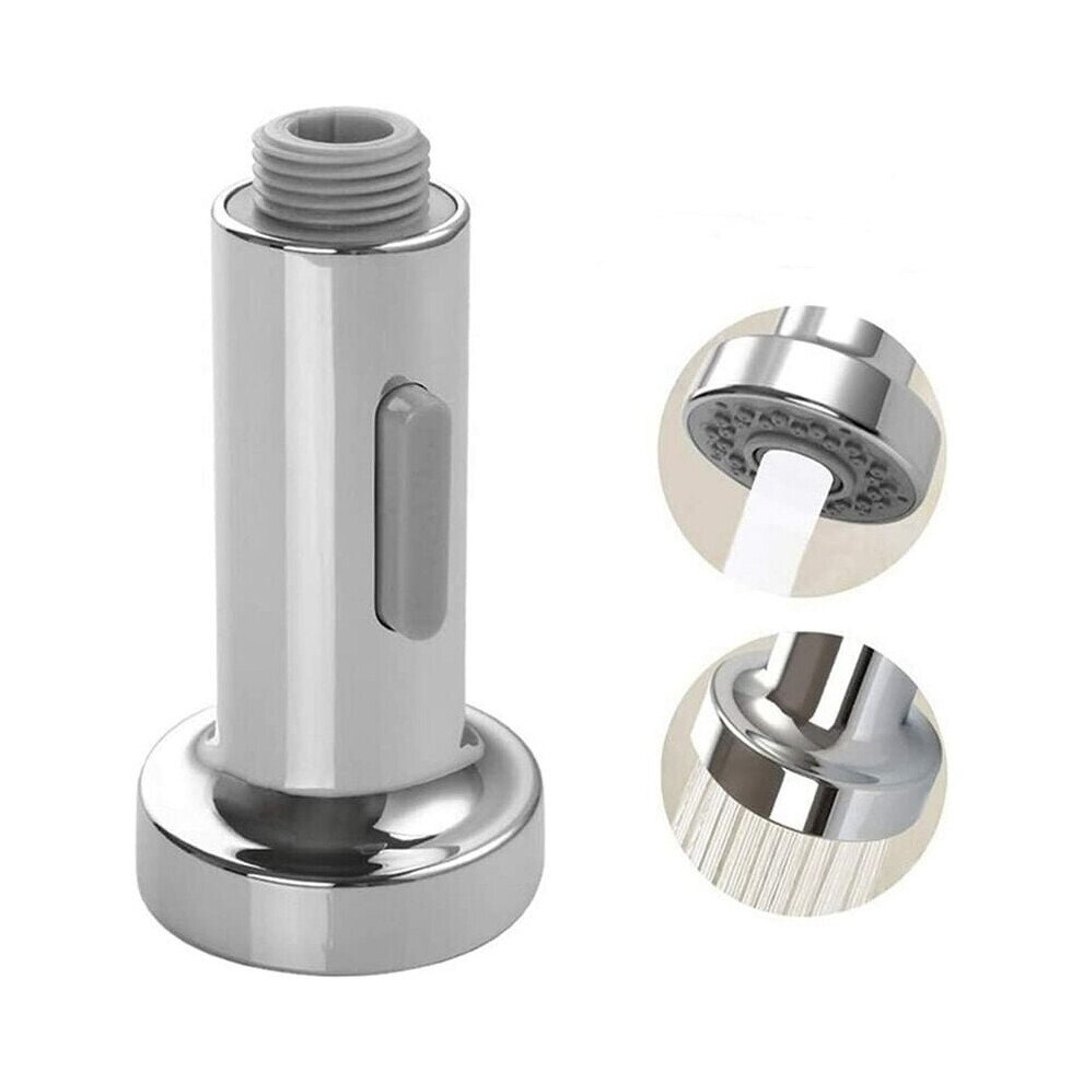 Hand Shower Faucet Mixer Sink Kitchen Press Down Pro Head 2 Functions Jets Kitchen Mixer Universal Hand Shower Faucet Accessory?Silver?
