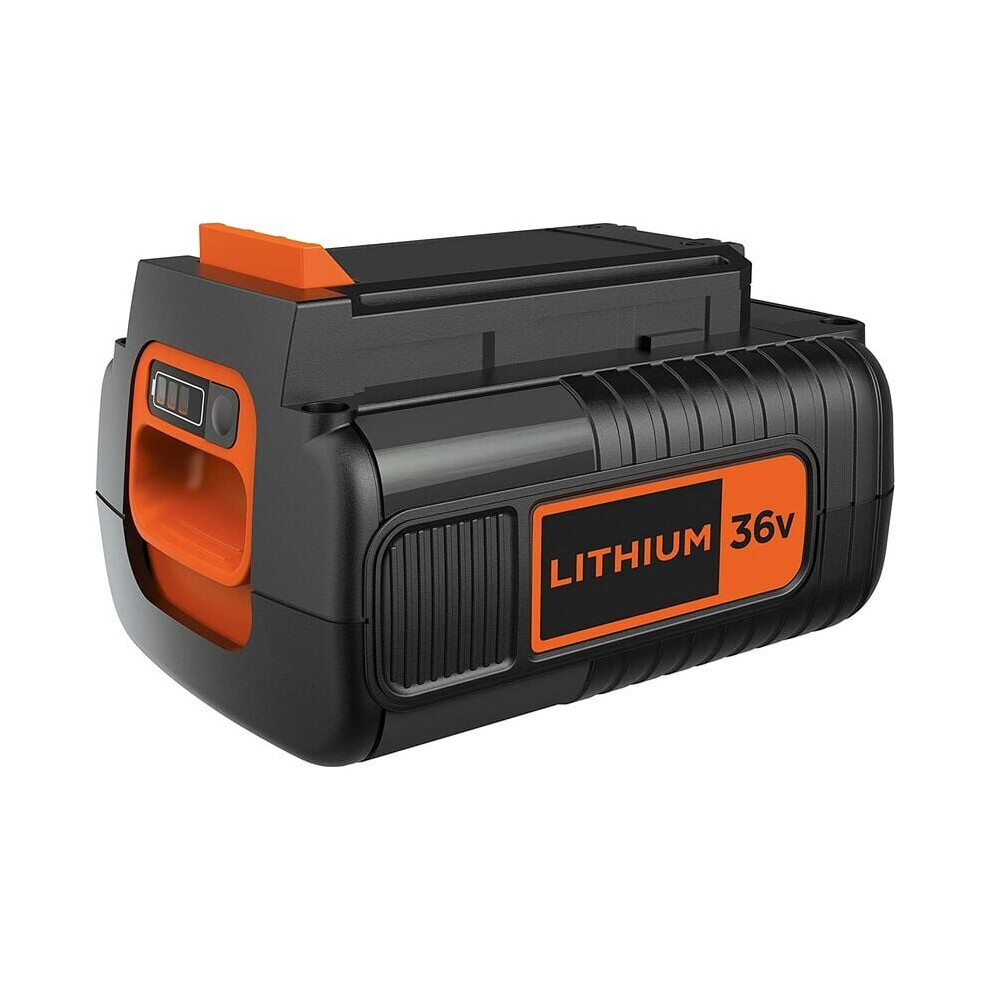 36V 2Ah Lithium Battery, Compatible with All BLACK+DECKER 36V Tools, No Memory Effect, Low Self-Discharge, Practical, Compact and Versatile