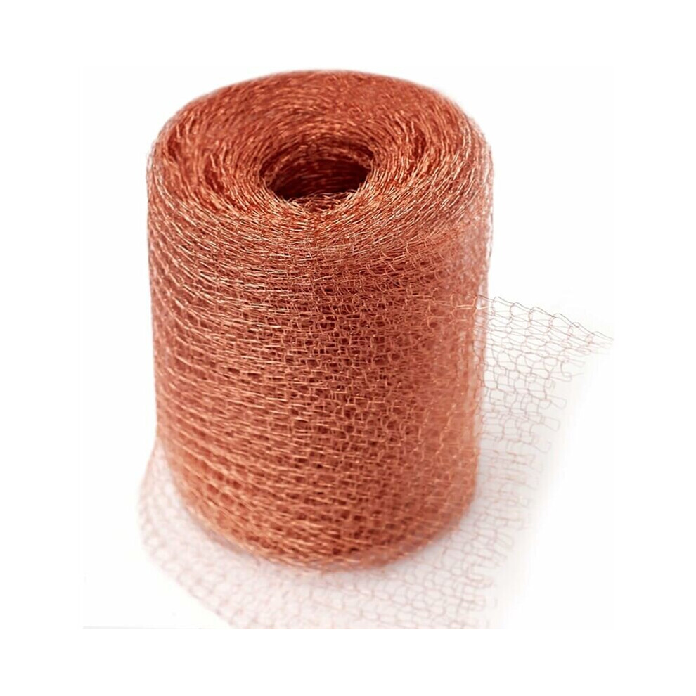 High Quality Rodent Netting, 100% Copper Anti Slug Snail Mice Rat Bird Nematodes Ferramol, Copper Knitted Netting for Indoor, Garden(6 Meters)