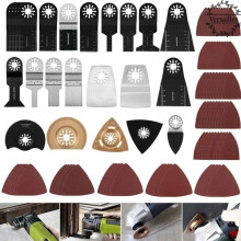 Multi-Tool 100Pcs Universal Saw Blades, Quick Release Oscillating Multi-Tool Accessories Set Oscillating Saw Blades for Dremel,Makita-zhuoxuan