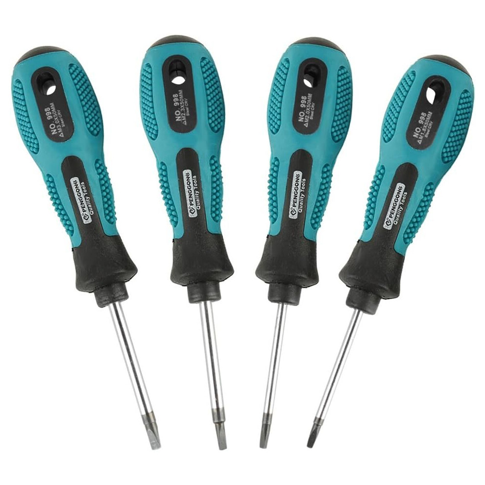 Triangular Screwdriver Set, 4PCs Magnetic Multifunctional Repair Tool 1.8/2/2.3/3*50mm Chrome Vanadium Precision Repair Tool Kit-image-OPC-PC55DHT-NEW