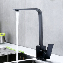 Black kitchen sink mixer 360 Rotation