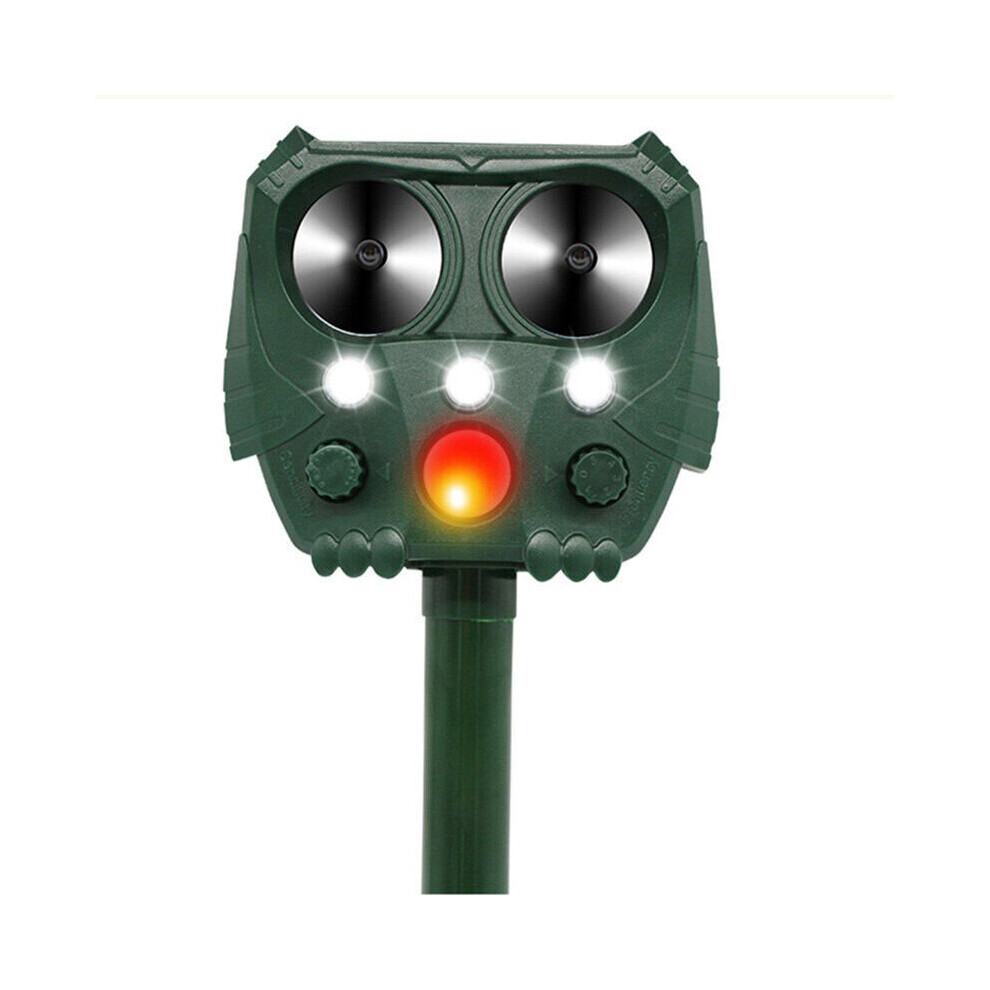 Bird Repeller, Ultrasonic Solar Repeller, Five Files, Green Grass-image-OPC-PC55GYW-NEW