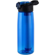 Filter bottle, with 4-stage filter straw for camping, hiking, traveling abroad, emergency, backpacking