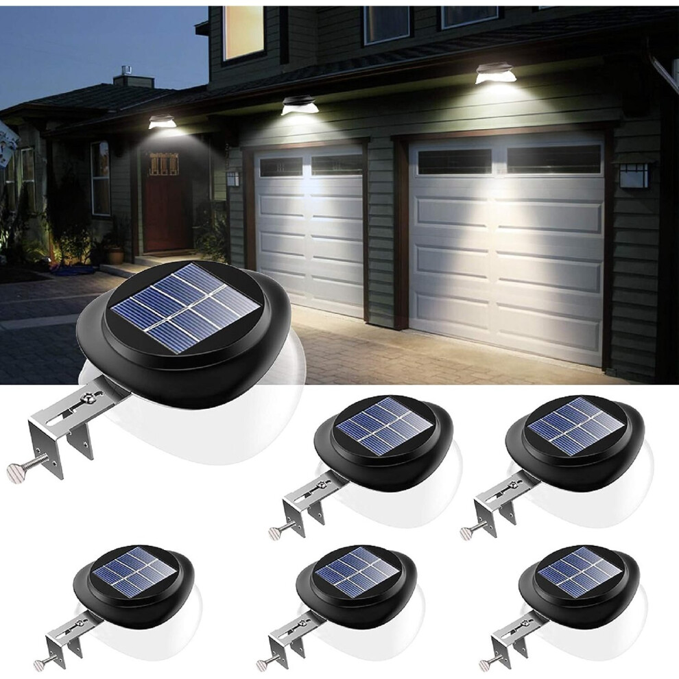 Solar Lights Outdoor, 9 Solar LED Gutter Lights IP55 Fence Light