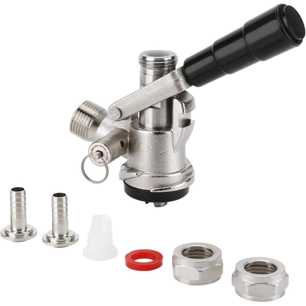 Wine Making, Beer Distributor Type S pressure B barrel coupler with safety relief valve