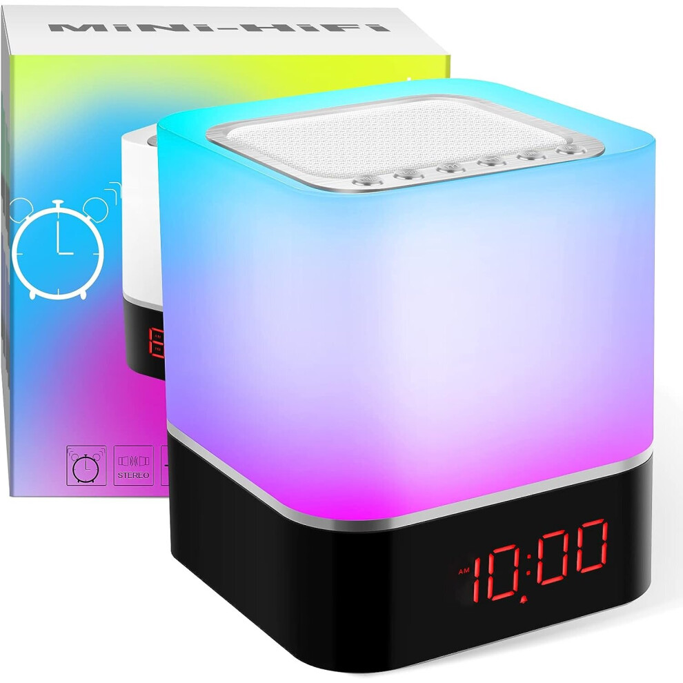 In 1 Bluetooth Speaker With Touch Dimmable Bedside Lamp Light 9357228953719