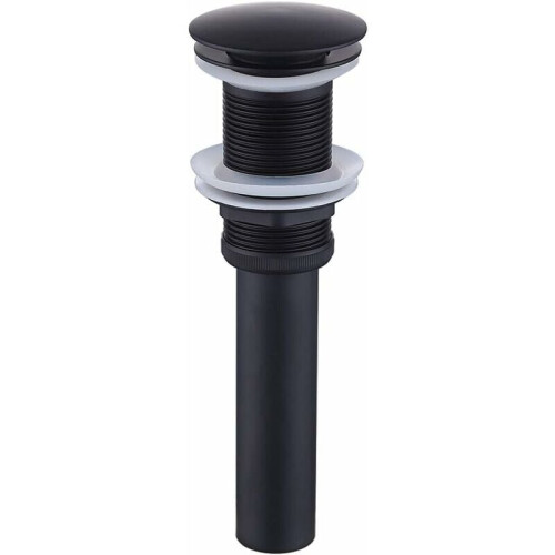 Sink Plug without Overflow Bathroom Pop up Universal Drain Plug Black ...