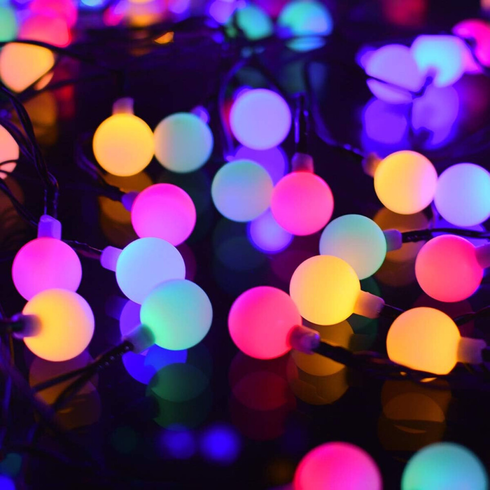 12M Colorful Solar Powered Fairy Lights, 120 Multicolored LED