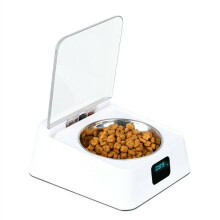330Ml Infrared Sensor Bowl, Stainless Steel, Auto Open/Close Lid, With Usb Charging Cable, 3-5 Minute Rest, Suitable For Cats, Dogs