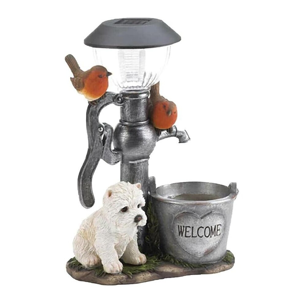 Garden animal solar figurine dolar lamp outdoor squirrel resin