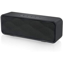 Wireless Bluetooth Speaker with AUX/USB/TF Card, Outdoor FM Radio Portable Stereo Speaker with HD Audio, Bass Boost, Handsfree,Black