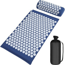 Acupressure Mat and Pillow Set,Acupuncture Yoga Mat for Back, Neck, Headache Muscle Relaxation, Sciatica Pain Relief for Home Office Travel
