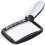 Kaome Rectangular Reading Magnifier with Foldable Handle, 5 LED Lights, 2x Magnification, 2 Light Intensity Modes - Great for Elderly 1