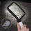 Kaome Rectangular Reading Magnifier with Foldable Handle, 5 LED Lights, 2x Magnification, 2 Light Intensity Modes - Great for Elderly 5