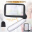 Kaome Rectangular Reading Magnifier with Foldable Handle, 5 LED Lights, 2x Magnification, 2 Light Intensity Modes - Great for Elderly 6