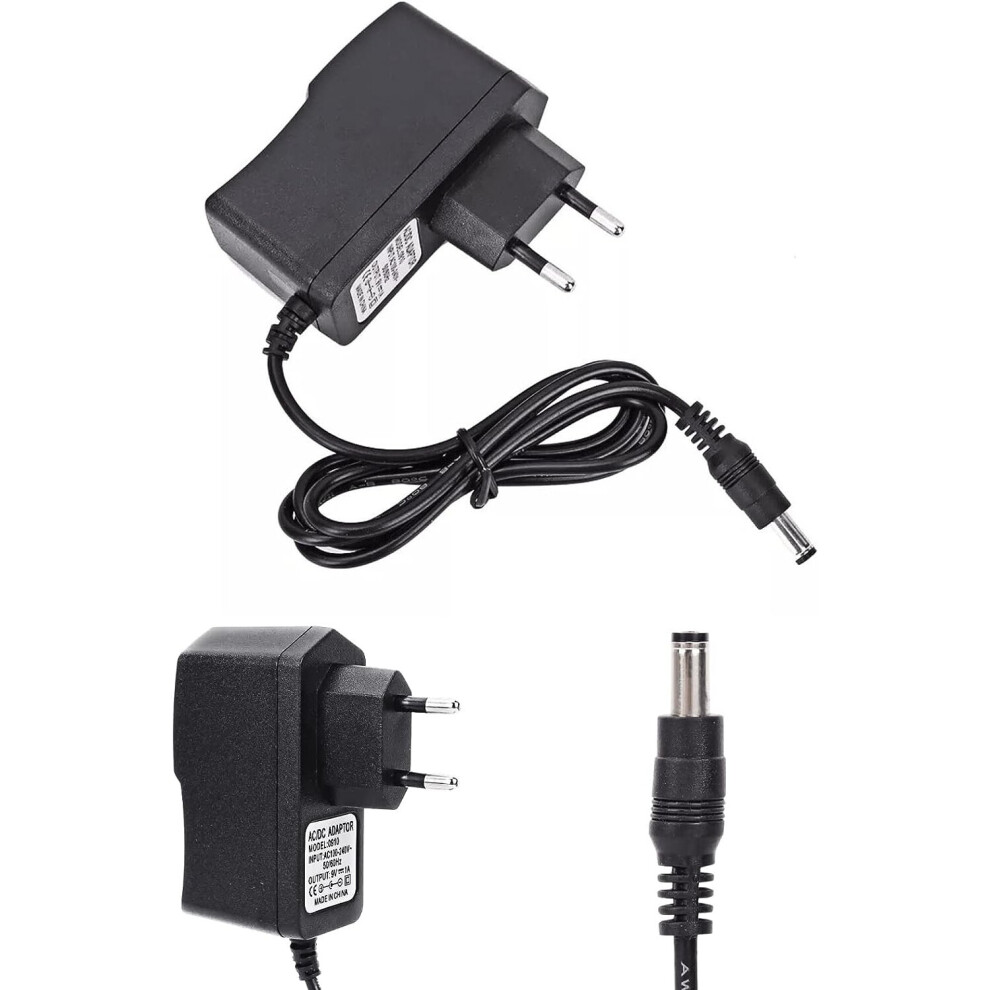 Keyboard Piano Power Supply, 9V AC/DC Universal Power Supply for Digital Keyboard E-Piano Klavir Keyboard Musical Instrument, 100-240V (EU Plug)