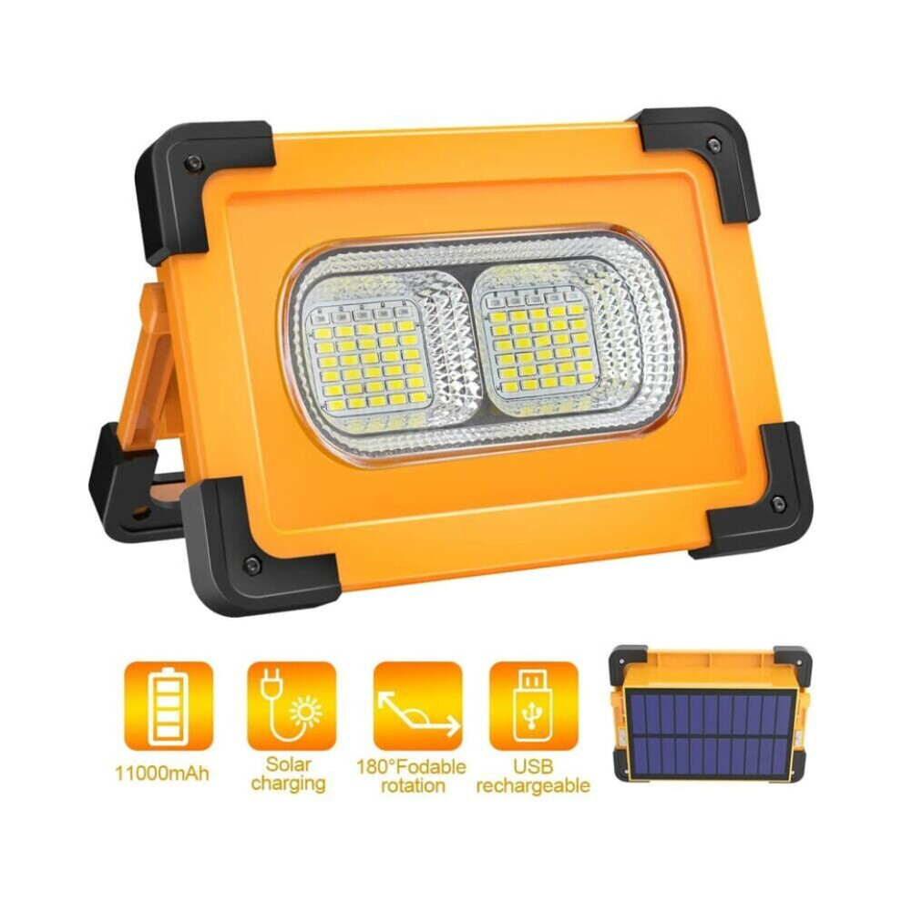 Rechargeable LED Spotlight Work Light 80W 4000 Lumens Portable
