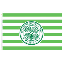 Celtic FC Stripes Crest Flag 5 x 3