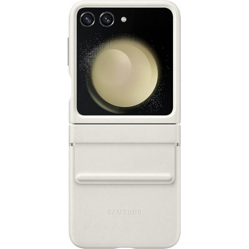 Samsung Galaxy Z Flip 5 Flap Eco Leather Case - Ef-Vf731puegww Cream - Image 3