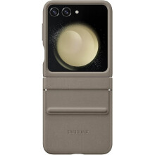 Samsung Galaxy Z Flip 5 Flap Eco Custodia in pelle Etoupe - EF-VF731PAEGWW