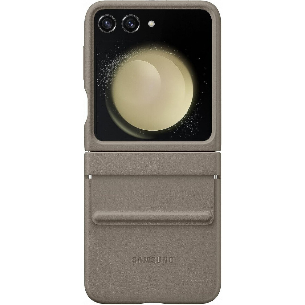 Samsung Galaxy Z Flip 5 Flap Eco Leather Case Etoupe - EF-VF731PAEGWW