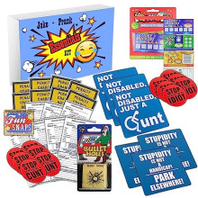 Ultimate Car Prank Kit - Humorous bumper Stickers, Parking Tickets +Bonus Items!