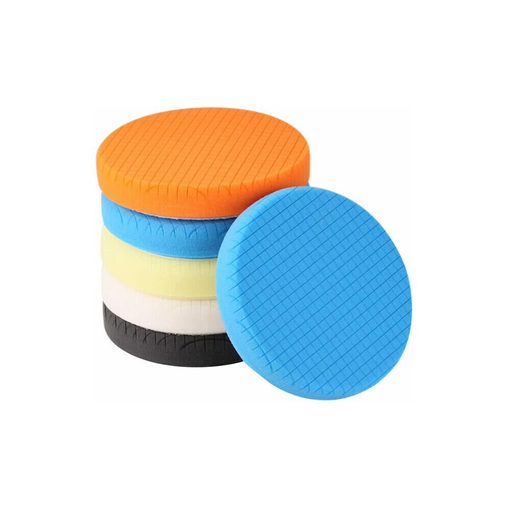 Polishing Pad, 5 Pieces 150mm/6 Inch Polishing Sponge Polishing Kit for Car Polisher Buffer Pad/for RO/DA Dual Action Polisher Buffing
