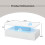Costway 2-Tier Coffee Table Modern Center Table w/ Adjustable LED Light Remote 2