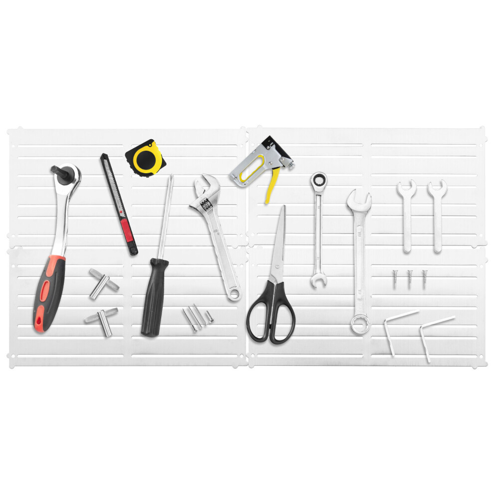 4 PCS Magnetic Panel Tool Holder Wall-Mounted Metal Tool Organizer
