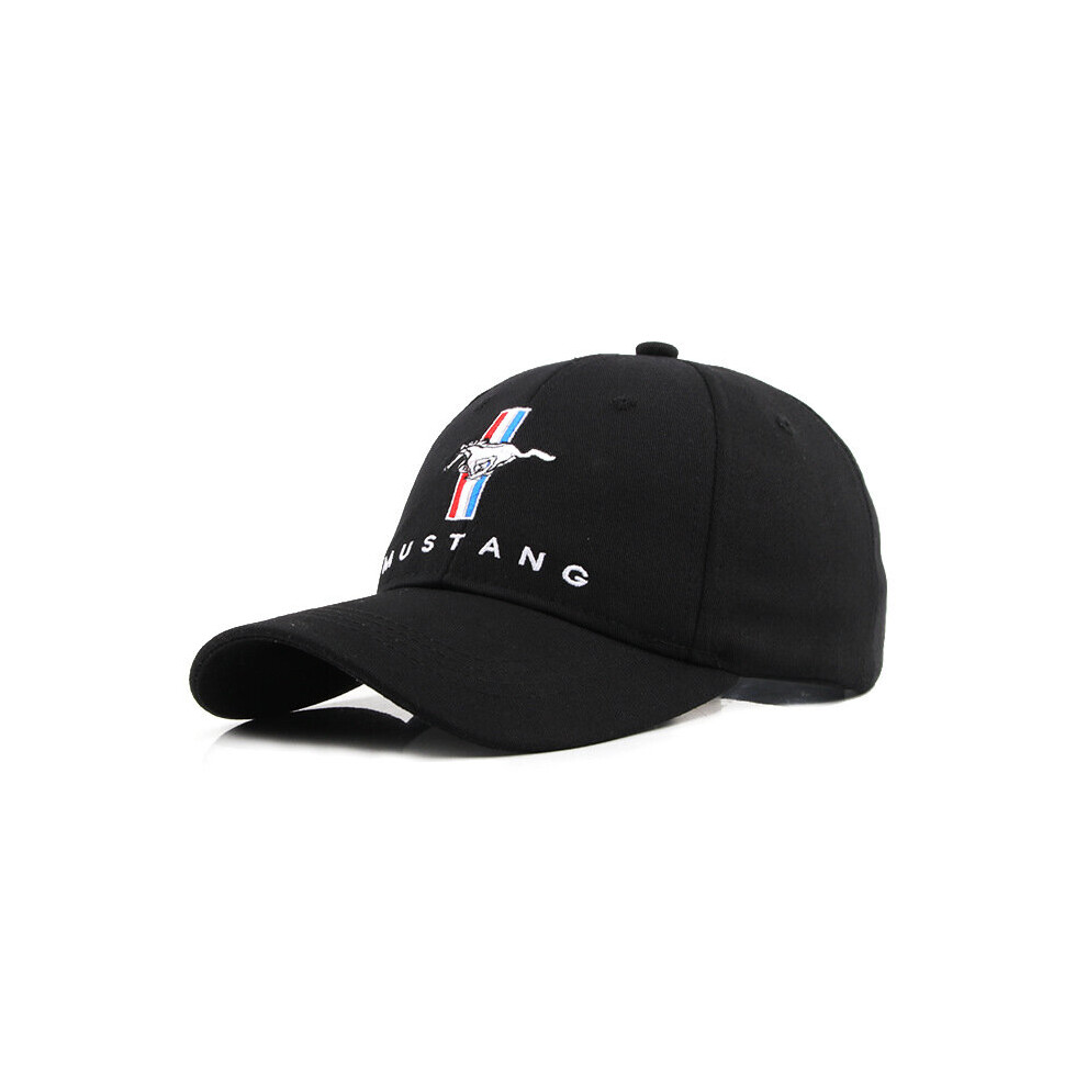 Mengzhituo ( 2) Embroidered Ford Mustang Logo Baseball Cap Black