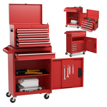 5-Drawer Rolling Tool Chest Tool Storage Cabinet w/ Lockable Wheels