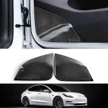 Car Accessories For MODEL Y 2021 Front Rear Door Speaker Cover Trim Black Titanium.Auto Parts