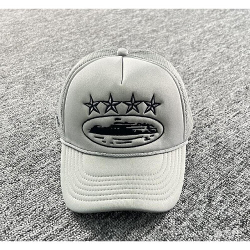 Grey) Corteiz Crtz Trucker Hat 22Ss Baseball Cap Central Cee