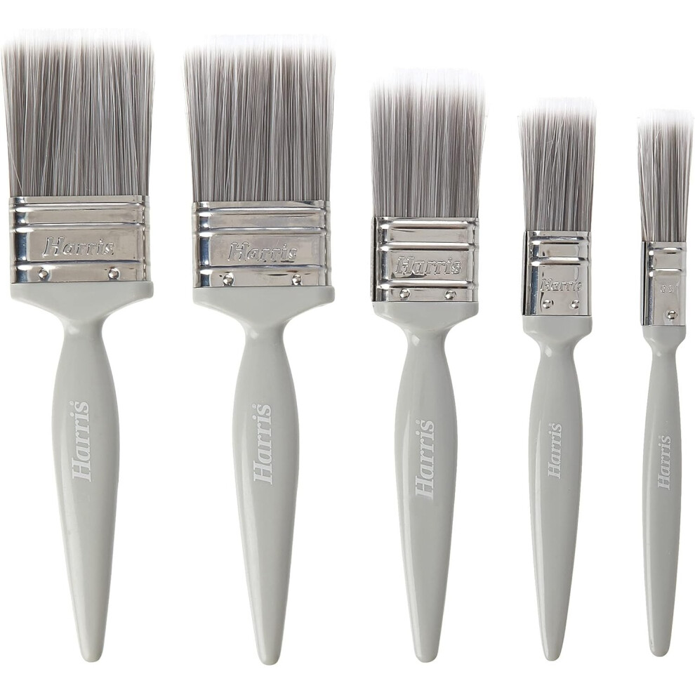 Harris Essentials Walls & Ceilings Paint Brush Set | Pack of 5 | 0.5", 1", 1.5", 2"