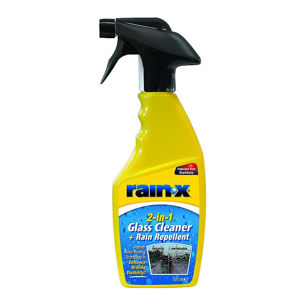 Rain-X 88199500 2in1 Glass Cleaner + Rain Repellent, 500ml