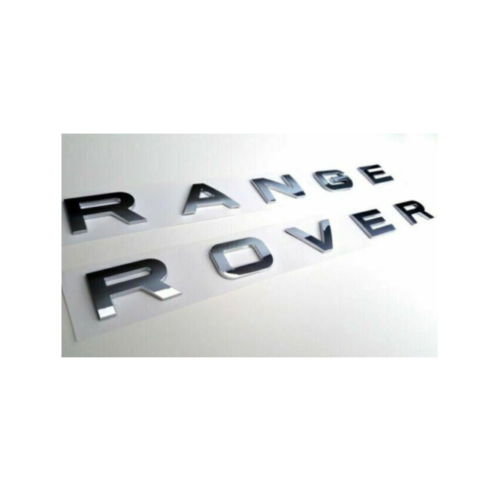 Chrome Range Rover Front  Bonnet Emblem/Back Boot LetterIng Badge