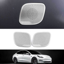 For Model Y 2021 Accessories Trunk Horn Ring Trims,Speaker Audio Cover Trim Auto Parts