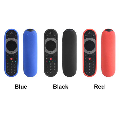 (Blue) Home Protective Case Silicone Shockproof Washable Remote Control Cover For Sky Q 1