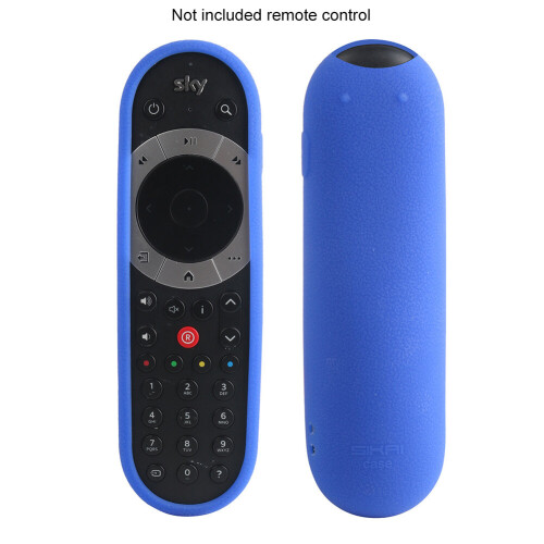 (Blue) Home Protective Case Silicone Shockproof Washable Remote Control Cover For Sky Q 2