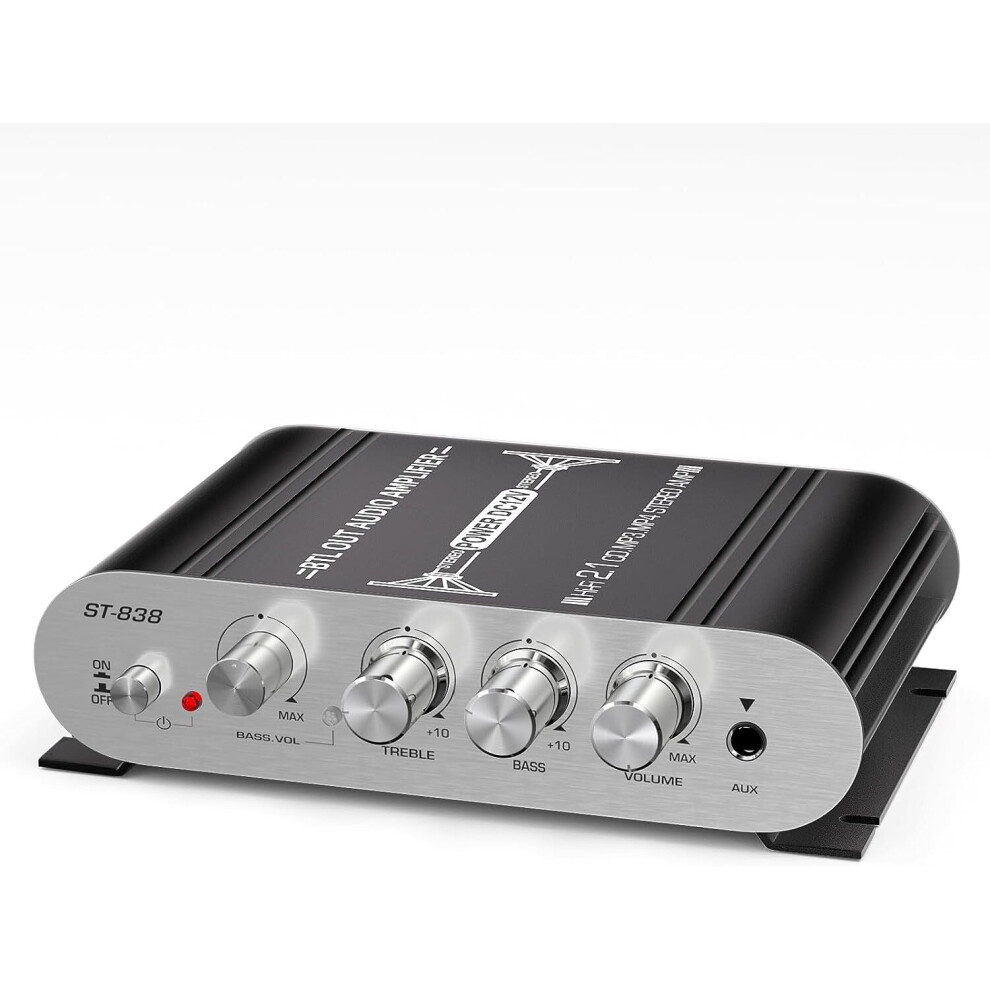 Irich St-838 2.1Ch Subwoofer Amplifier Audio Stereo Bass Amp, Mini Sub Bass Amp Digital Power Amplifier 7452587302214
