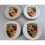 4pcs Porsche wheel centre caps badge emblem 65mm silver 2