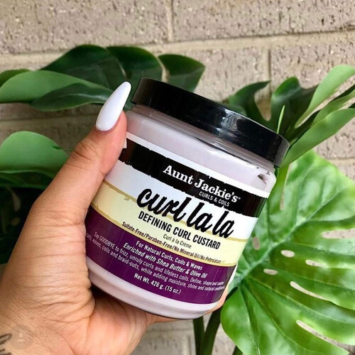 Aunt Jackie Aunt Jackie's Curl Custard, 18 oz - Για Φυσικά Μαλλιά, Κύματα και Σπείρες, Με Βούτυρο Σιέλας 2