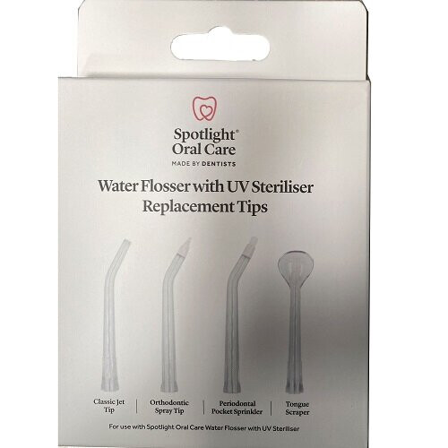 Spotlight Oral Care Water Flosser with UV Sanitiser Replacement Tips