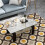 Costway Glass Coffee Tea Table Rectangular Modern Side Table with Open Shelves 8
